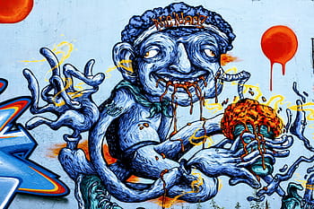Karakter Graffiti Monster Lucu