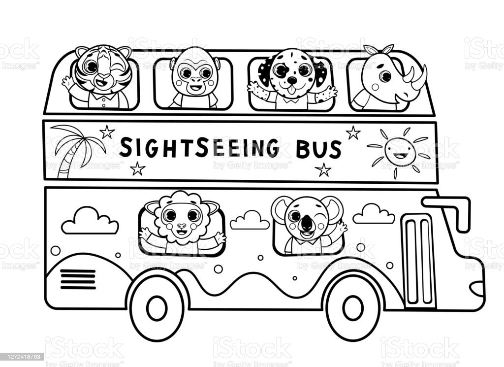 Karikatur Bus Wisata