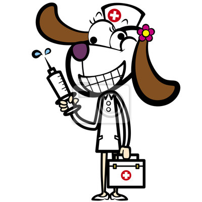 Karikatur Krankenschwester