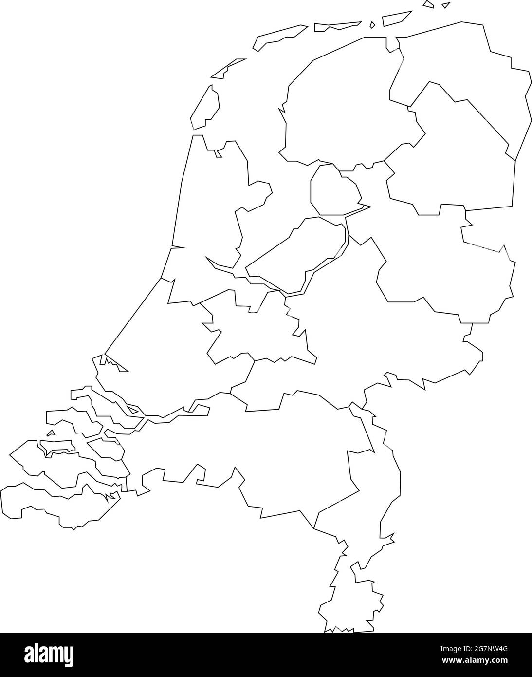 Karte Von Holland Landkarte Niederlande