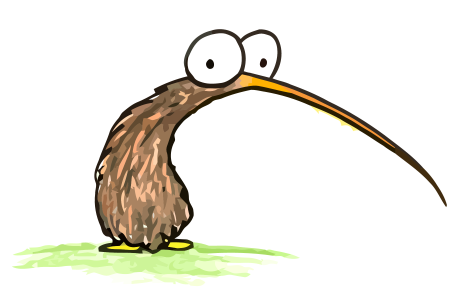 Kiwi Vogel Cartoon