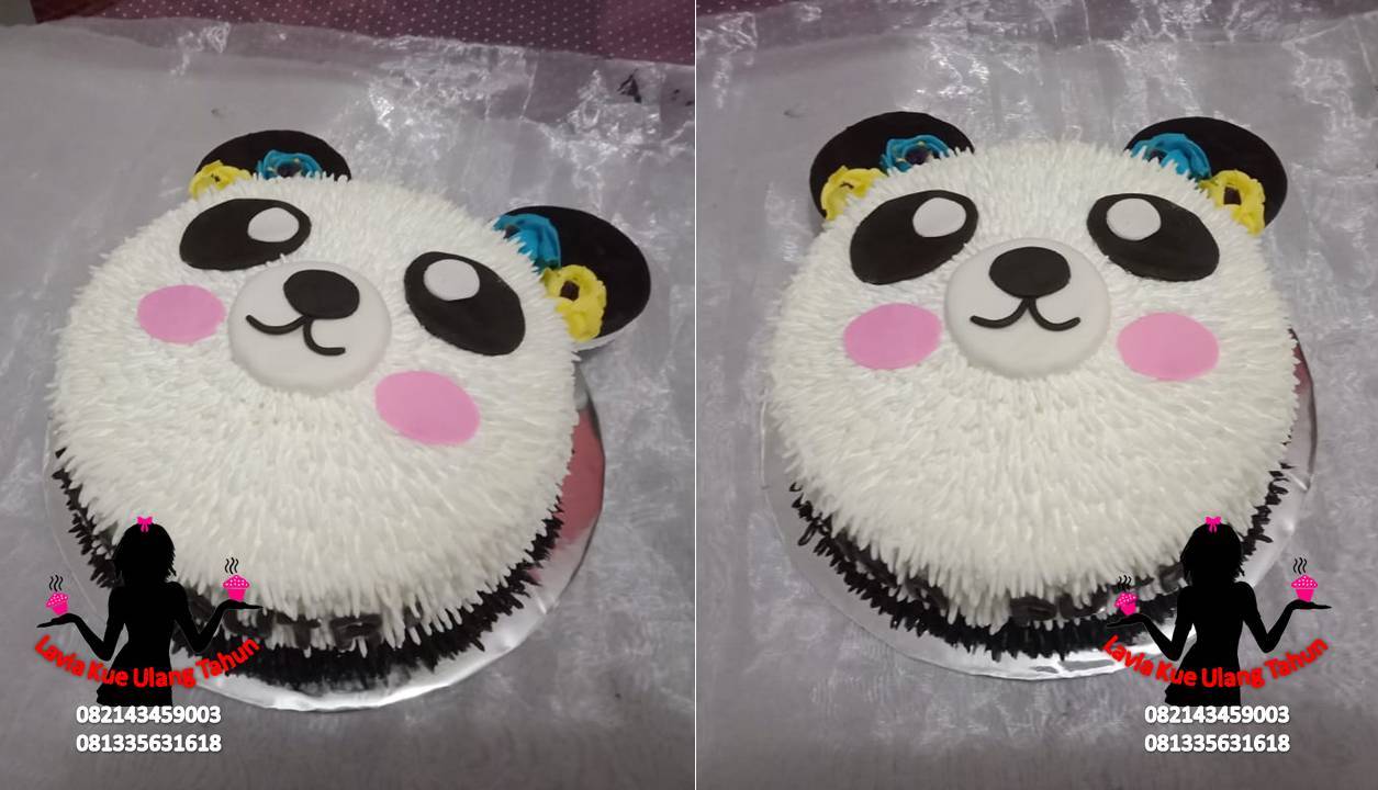 Kue Ulang Tahun Gambar Panda Lucu