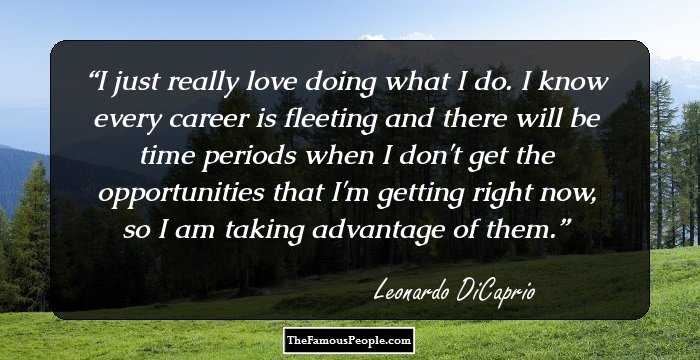 Leonardo Dicaprio Quotes On Love