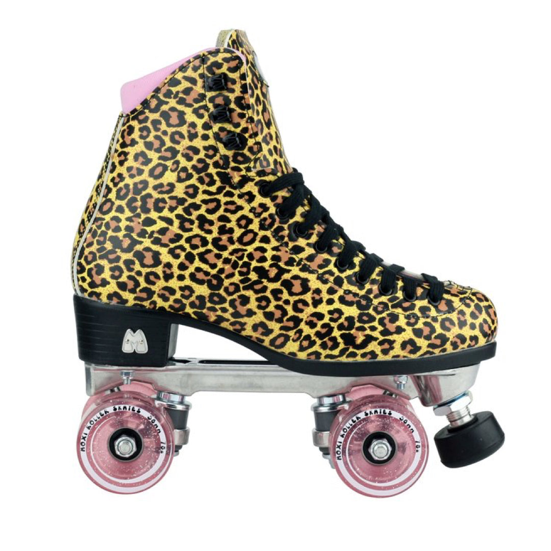 Leopard Roller Skates