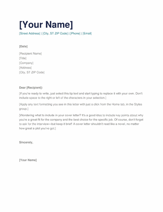 Letter Template Free Download