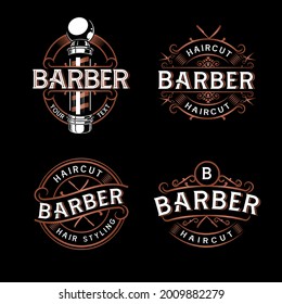Logo Barbershop Luar Negeri