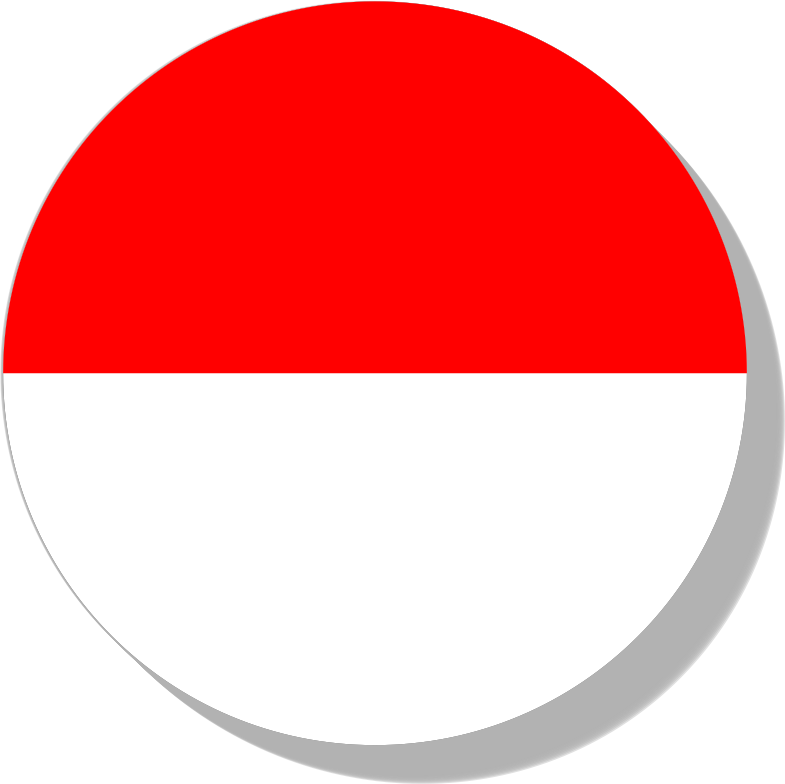 Logo Bendera Indonesia Bulat