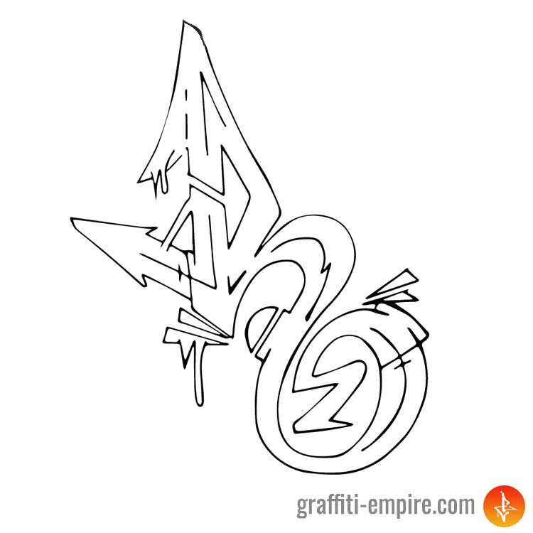 Logo R Graffiti