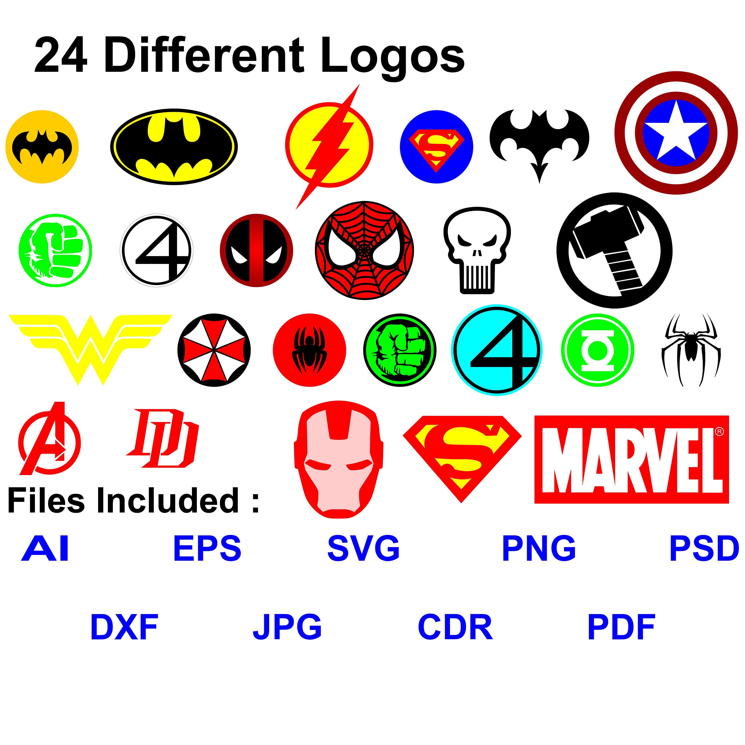 Logo Superhero Marvel