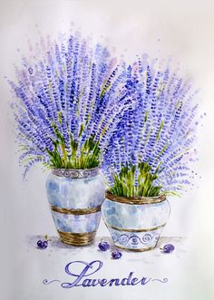 Lukisan Bunga Lavender