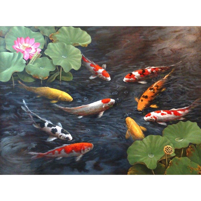 Lukisan Kolam Ikan