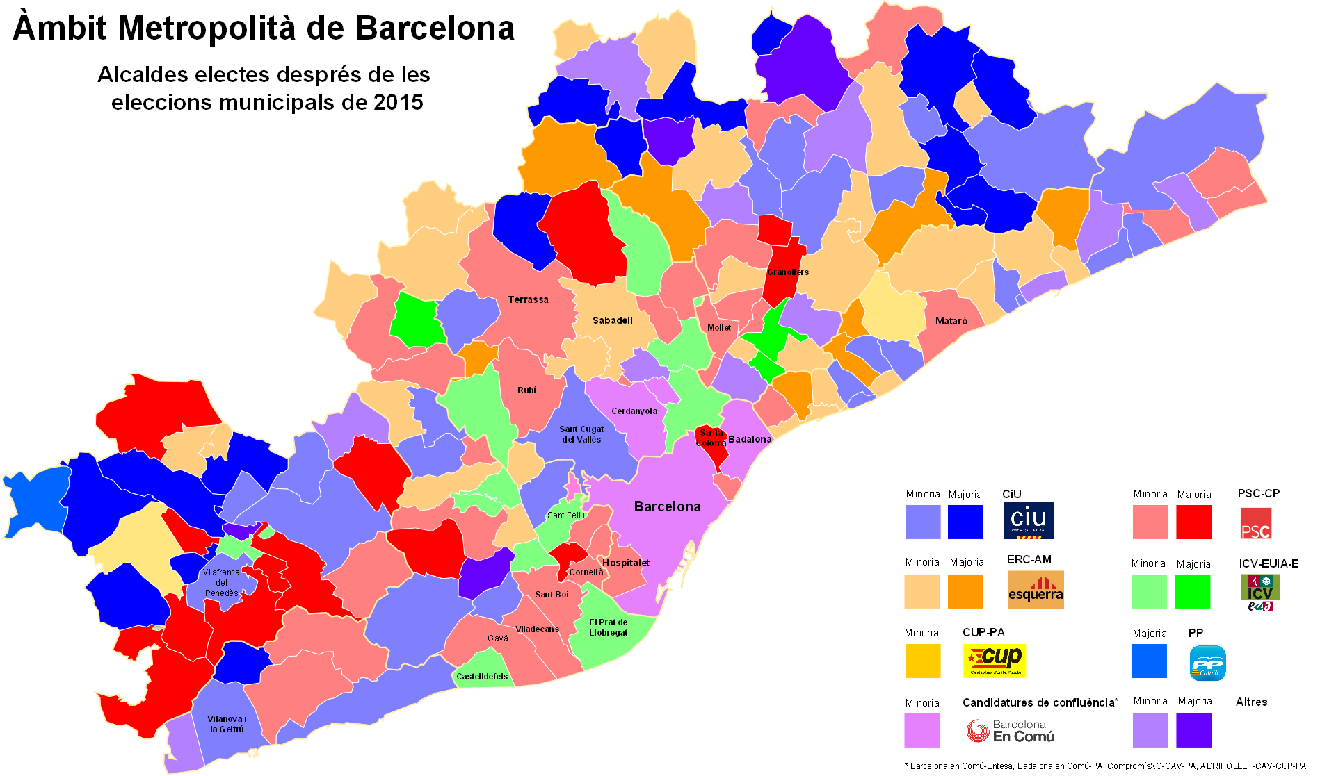 Mapa De Barcelona Provincia