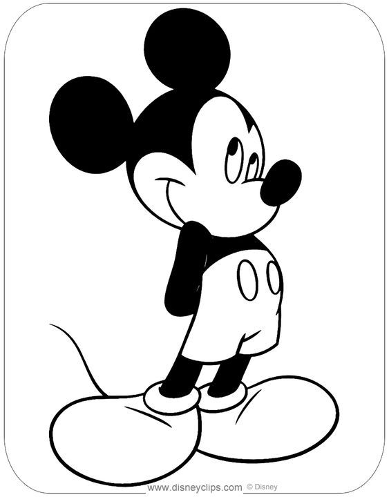 Mewarnai Gambar Kartun Mickey Mouse