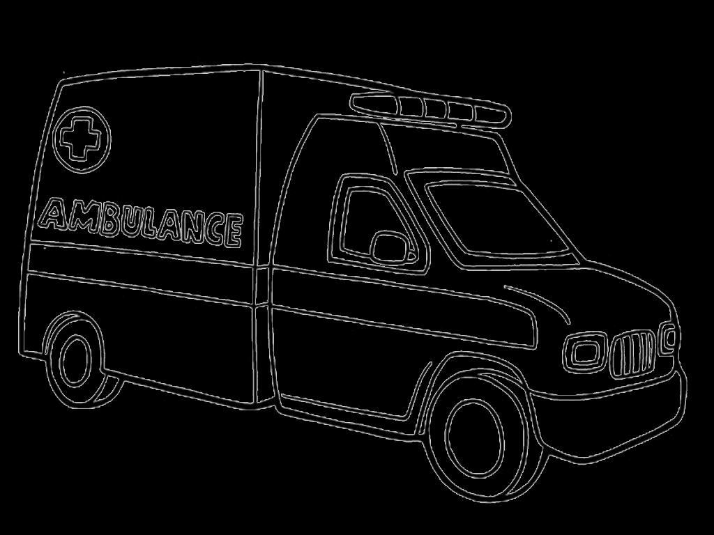 Mewarnai Gambar Mobil Ambulance