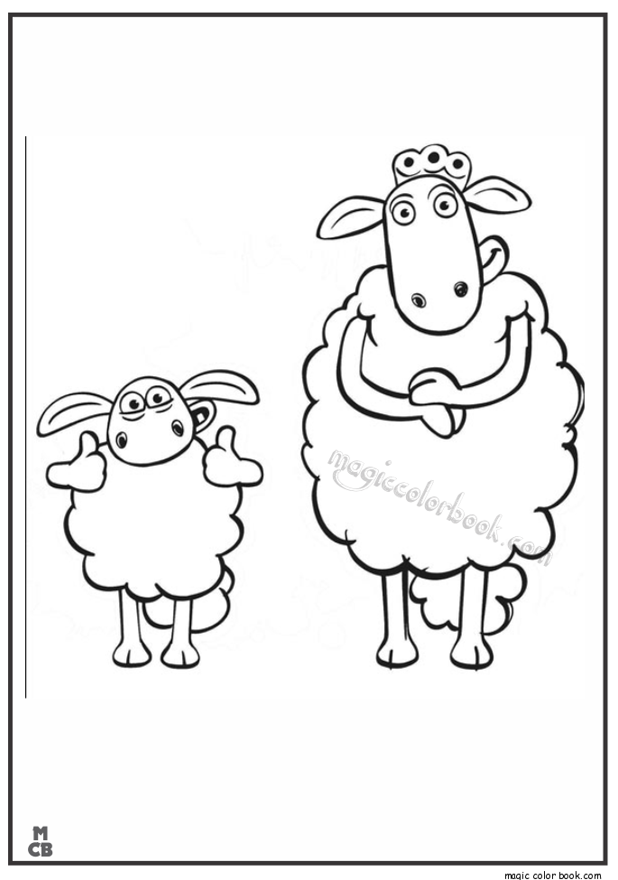 Mewarnai Gambar Shaun The Sheep