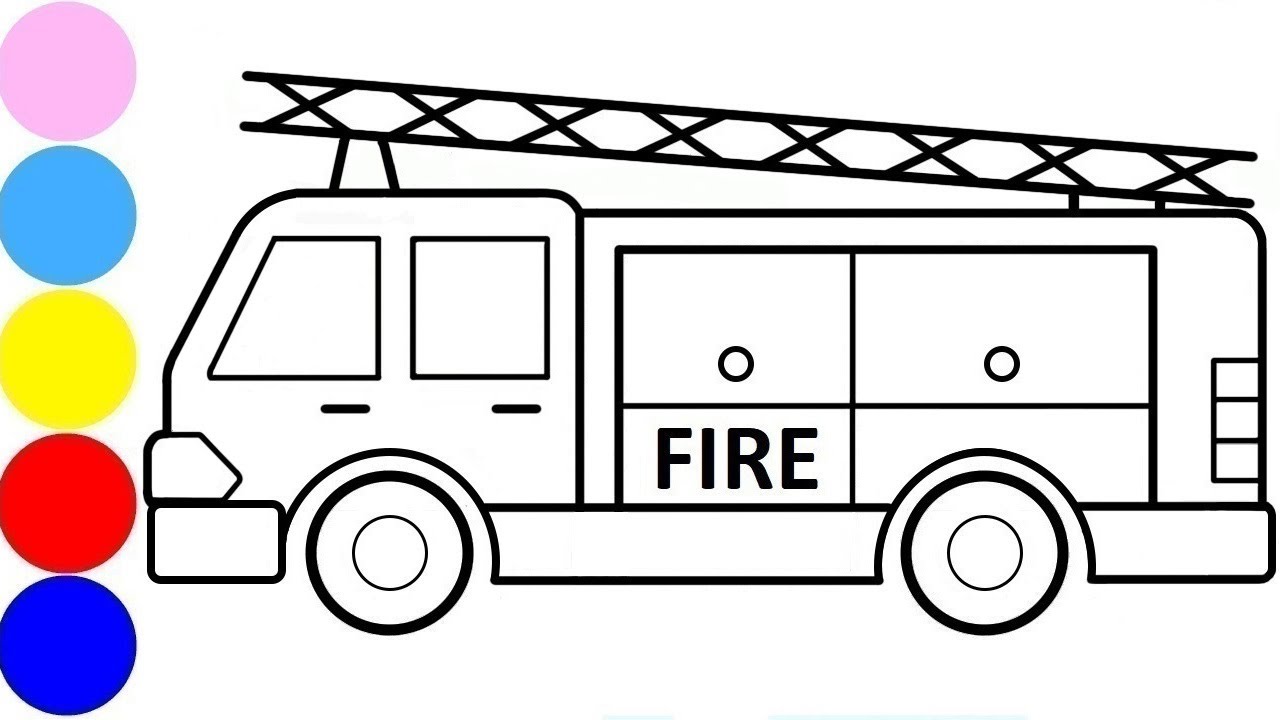 Mewarnai Mobil Pemadam Kebakaran