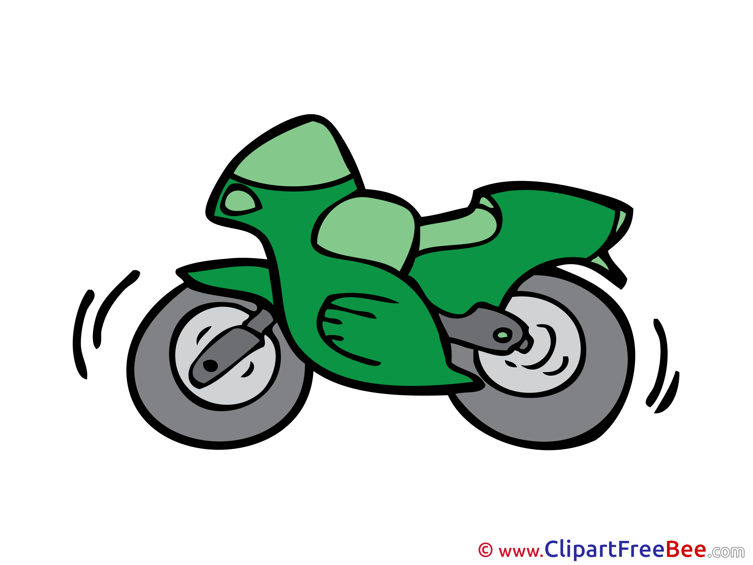 Motorrad Karikatur