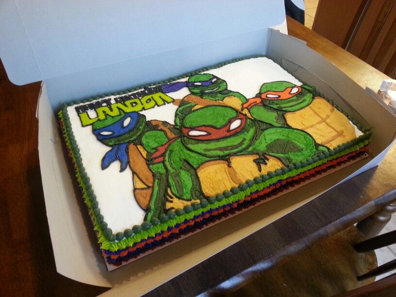 Ninja Turtle Sheet Cake Ideas
