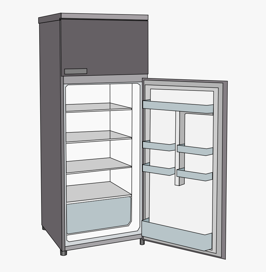Open Refrigerator Clipart