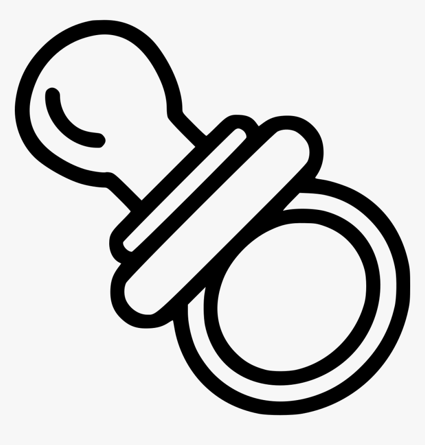 Pacifier Clipart Black And White