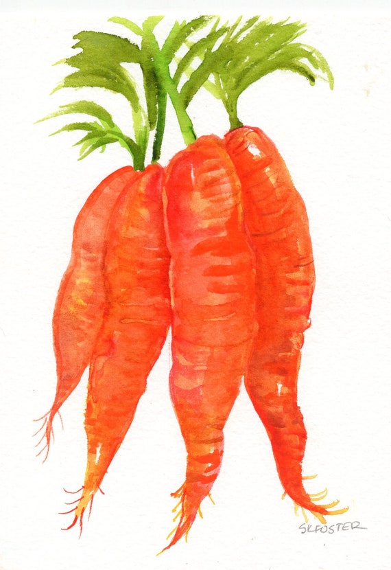 Painting Watercolor Vegetables