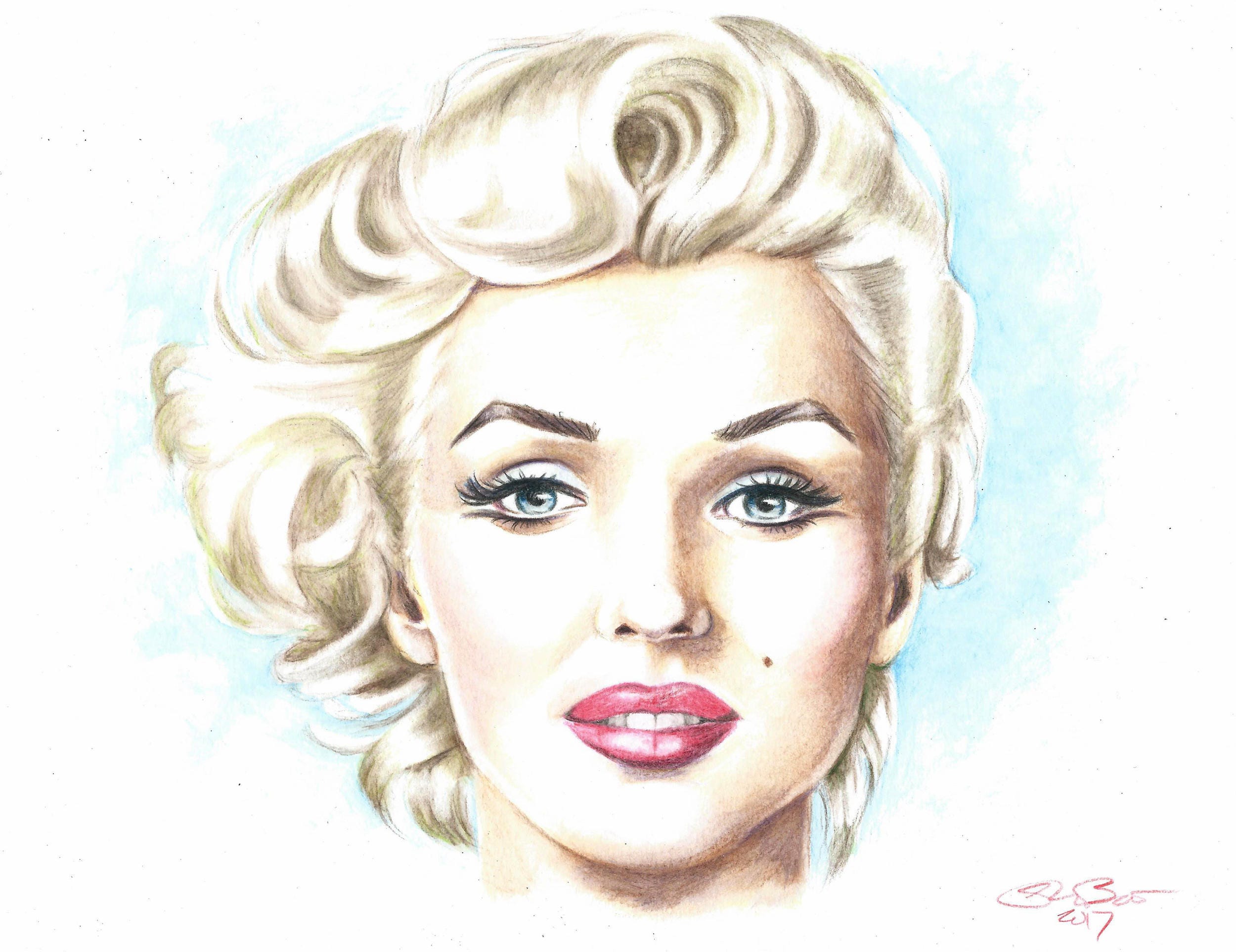 Pencil Marilyn Monroe Drawing