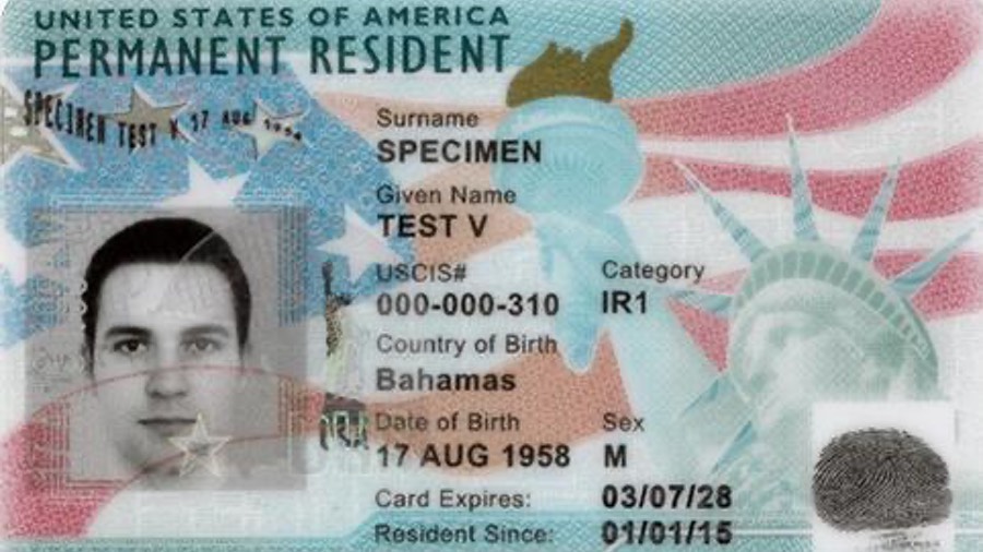 Permanent Resident Card Images