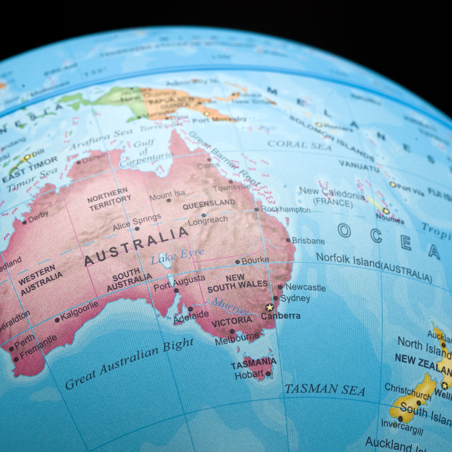 Peta Australia Dan New Zealand