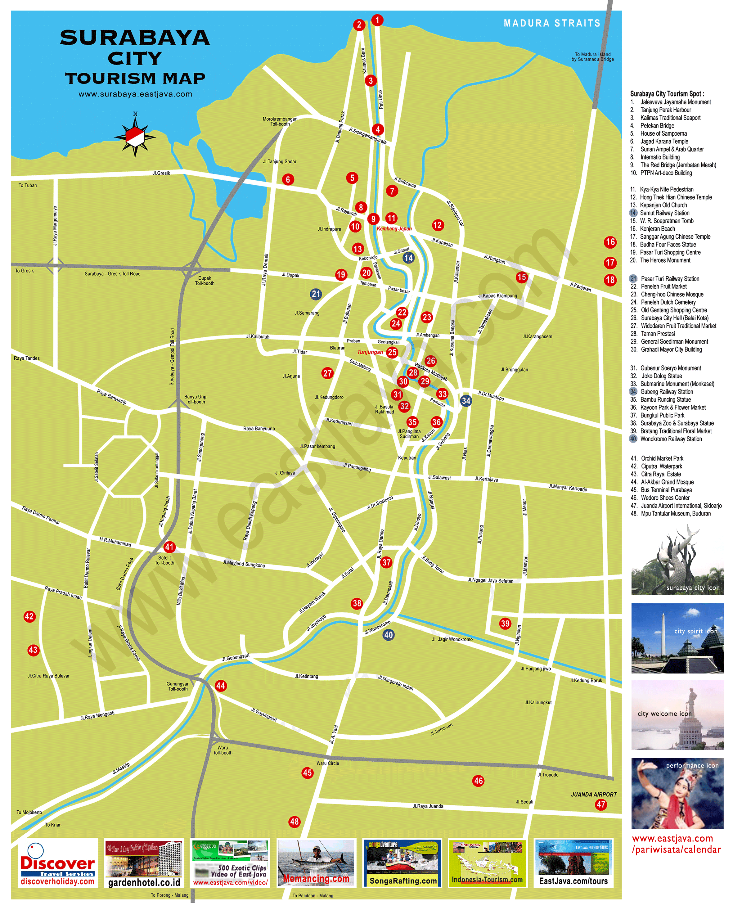 Peta Surabaya Png