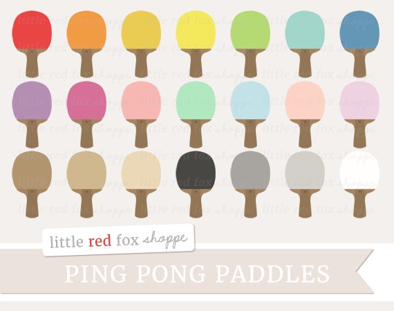 Ping Pong Paddle Clip Art
