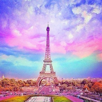 Pink Paris Wallpaper