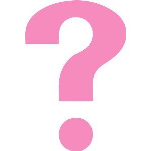 Pink Question Mark Image