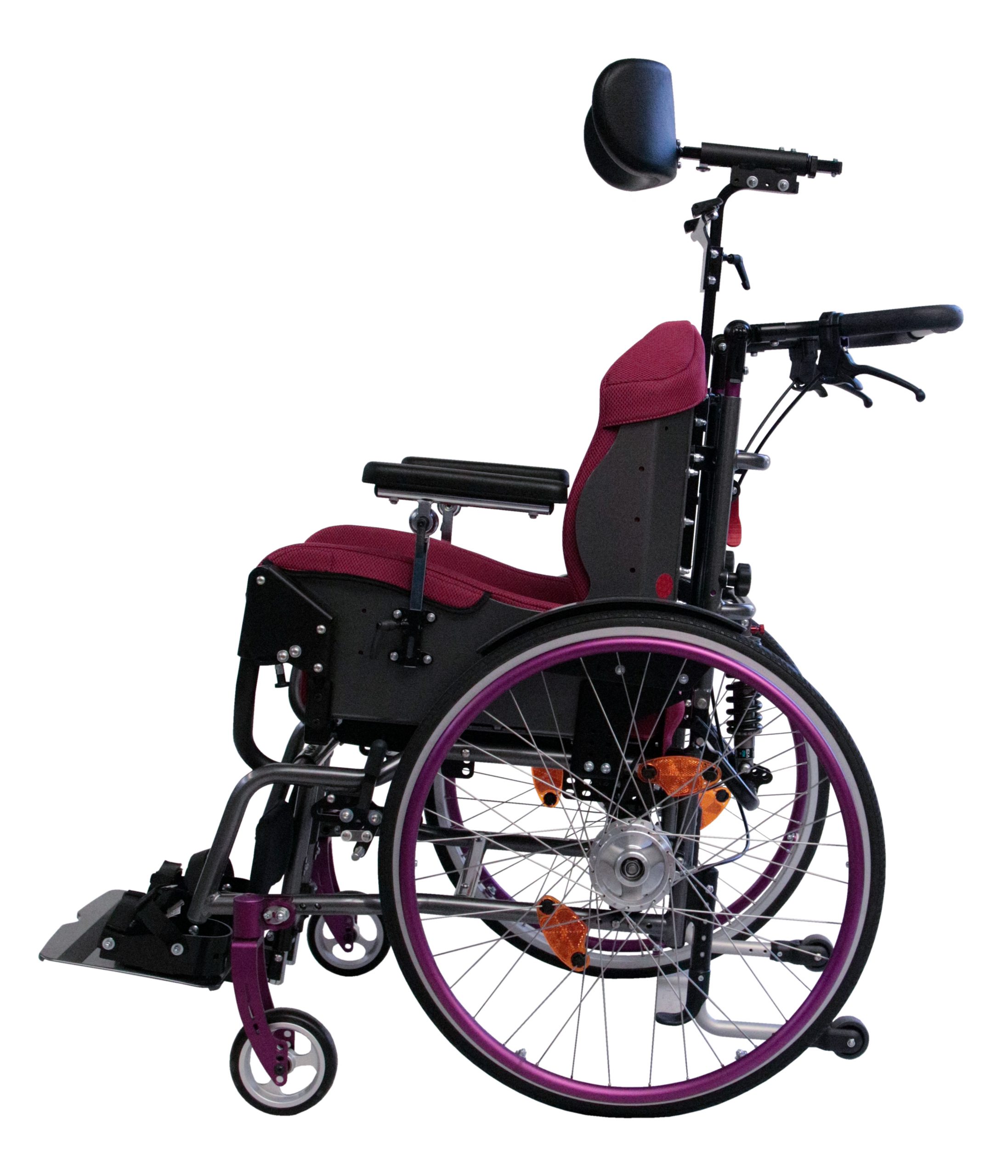 Pinker Rollstuhl