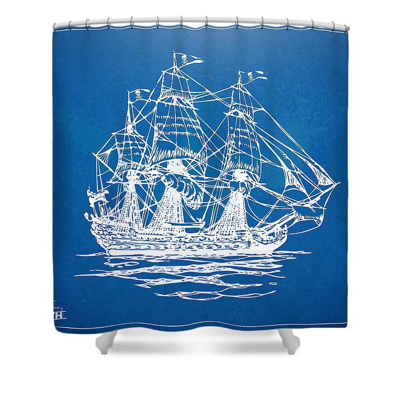 Pirate Ship Shower Curtains