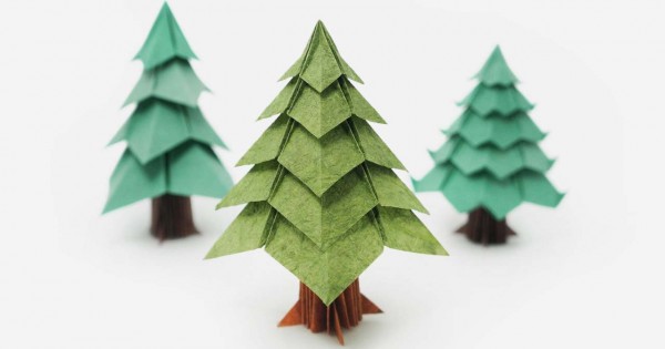 Pohon Dari Kertas Origami