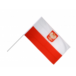 Polnische Flagge Adler