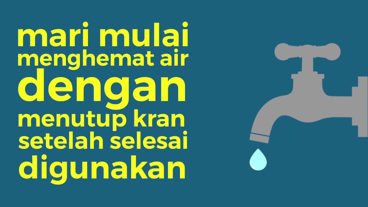 Poster Hemat Air Bersih