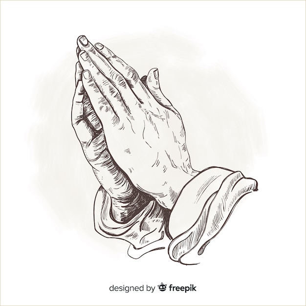 Praying Hands Vector Free