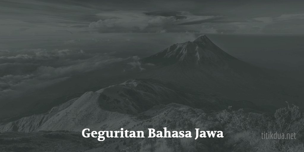 Puisi Geguritan Bahasa Jawa