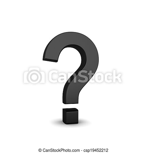 Question Mark With Black Background