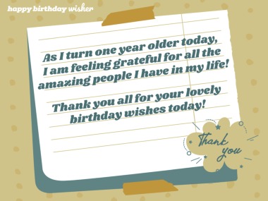 Quotes Thank You Birthday Wishes