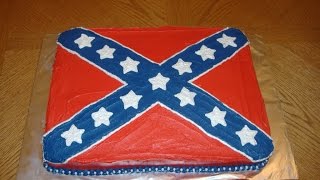 Rebel Flag Wedding Cake