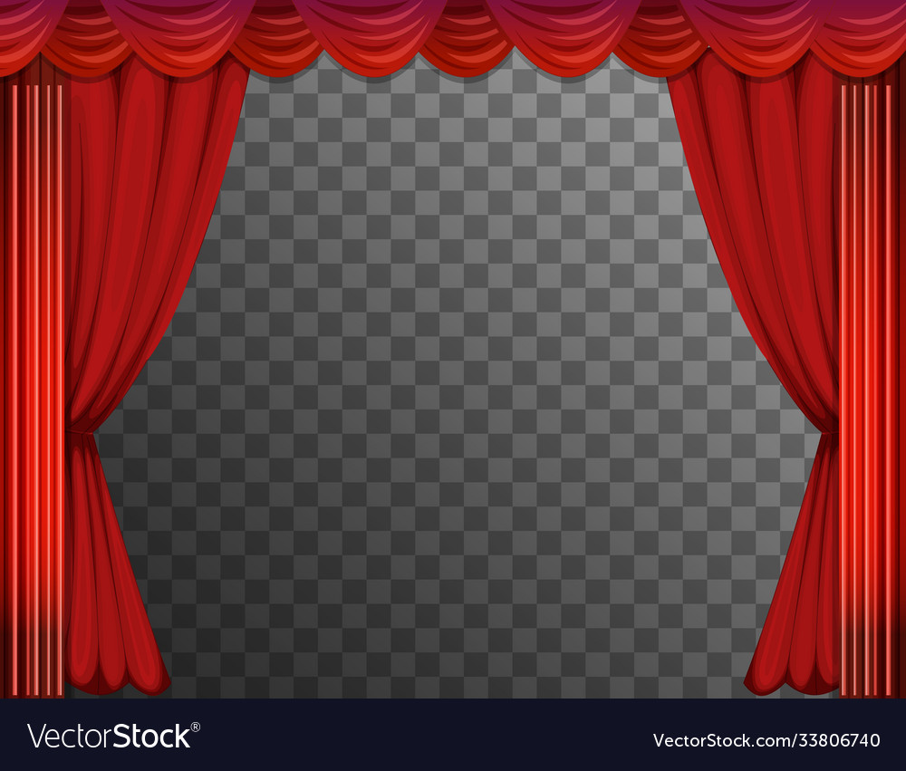 Red Transparent Curtains