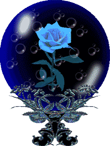 Rosas Azules De Cristal