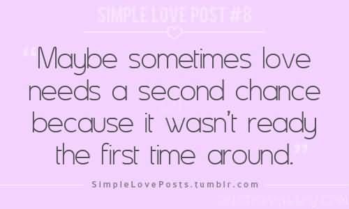 Second Chance To Love Quotes