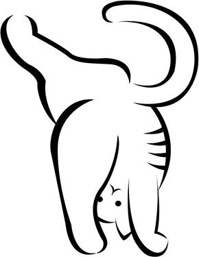 Sitzende Katze Zeichnen Einfach