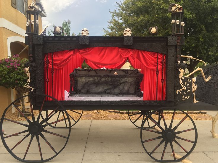 Skeleton Horse And Carriage Halloween