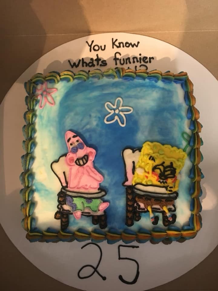 Spongebob 25 Cake Image