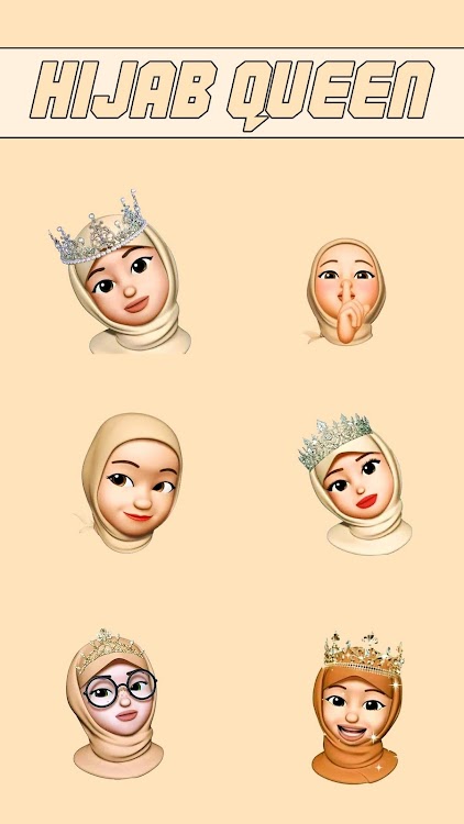 Sticker Iphone Emoji Hijab