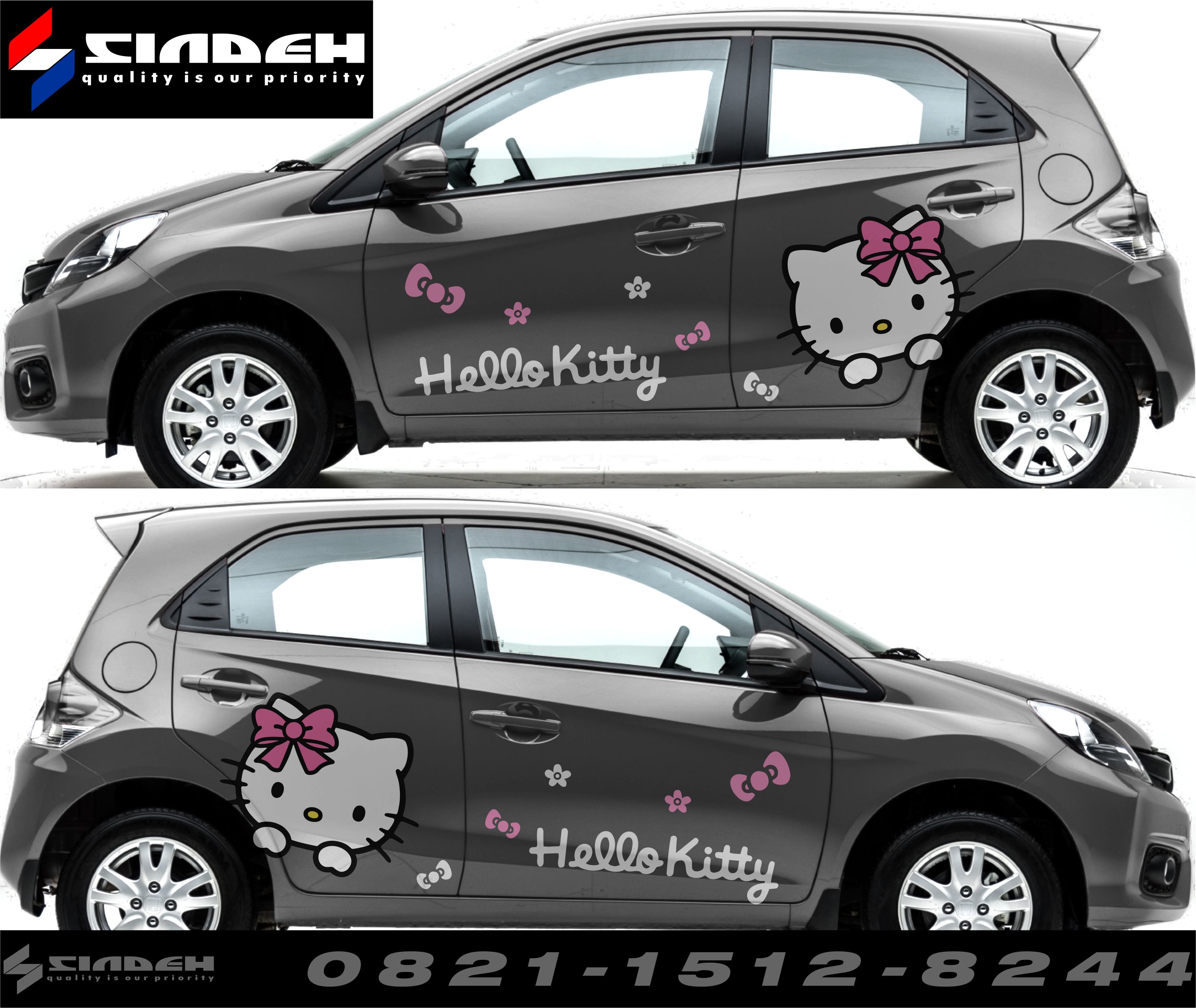 Stiker Hello Kitty Untuk Mobil